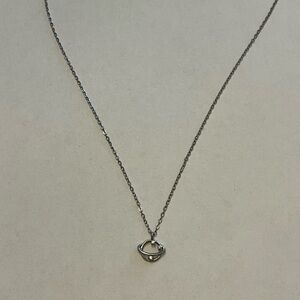 Planet pendant sterling silver necklace